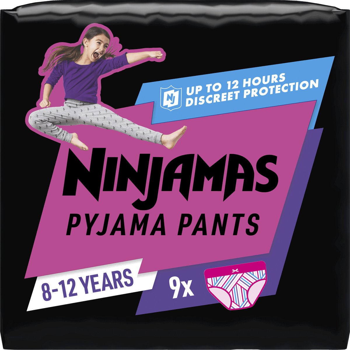 Vervolgen goedkeuren Goneryl Ninjamas Pyjama Pants Luierbroekjes Meisje - 9 Nachtluiers voor Bedplassen  - 8-12 Jaar | bol.com