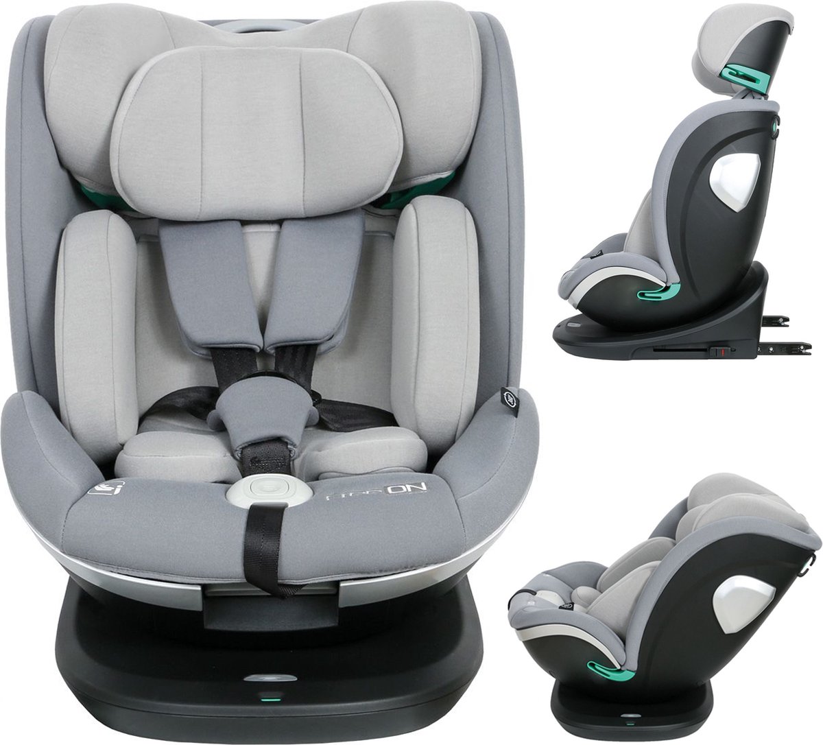 FreeON autostoel Opal I-Size 360° - Grijs (40 - 150cm)