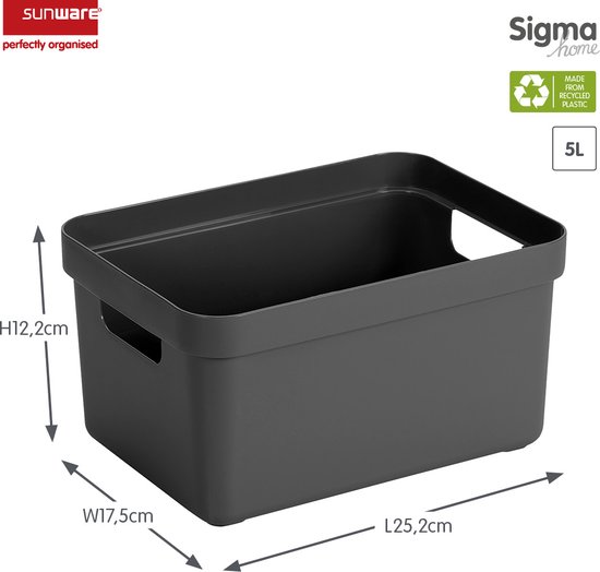 Sunware Sigma Home Box Anthracite, 5 litres
