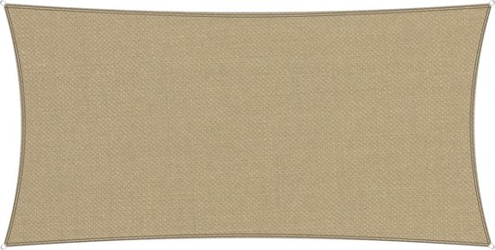 Zonnezeil, 1 x 4 m Rechthoekig Waterdicht Zonwering, Schaduwdoek,Rechthoekige Parasol,Zonnezeil, Windnet, Incl Bevestigingstouwen, Voor Terras Tuin Strandhuis, Gouden