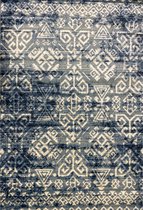 Aledin Carpets Manila - Vloerkleed 160x230 CM - Laagpolig - Modern - Tapijten Woonkamer - Blauw