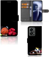 GSM Hoesje OnePlus Nord 2T Bookcover Ontwerpen Voetbal, Tennis, Boxing… Sports