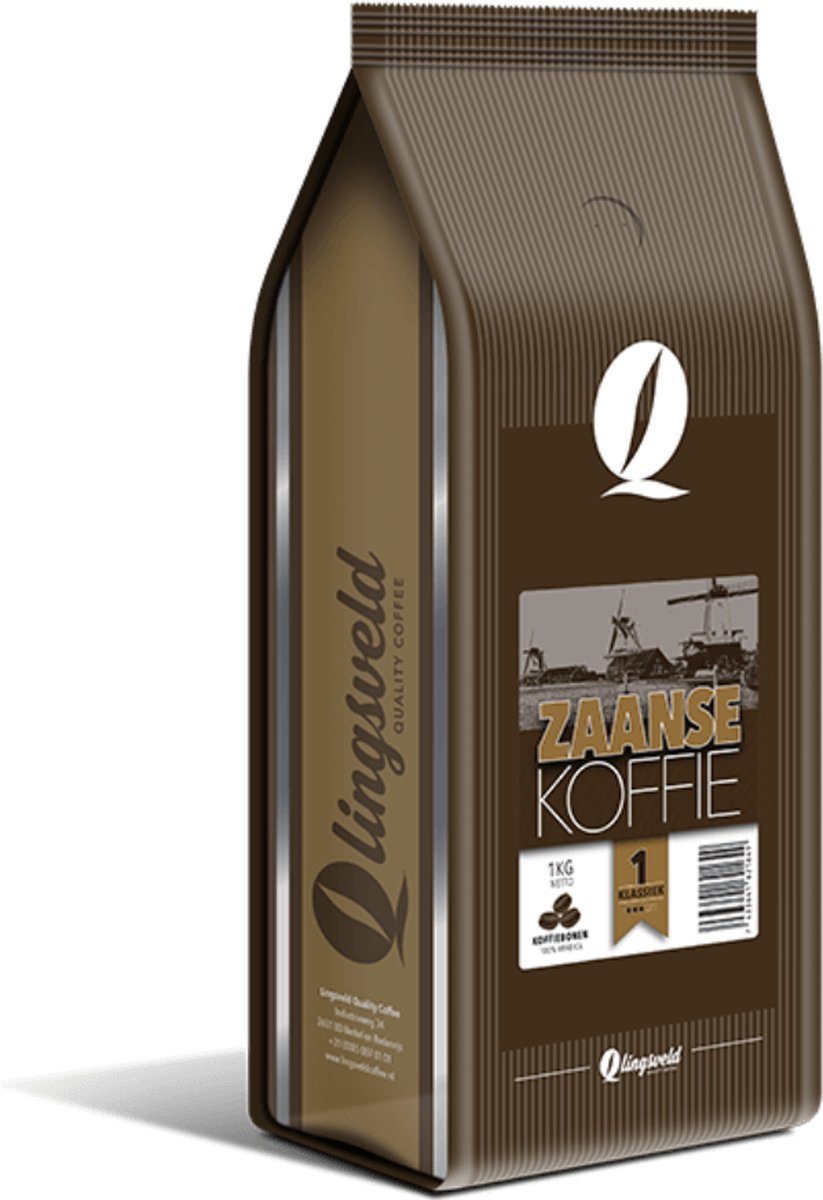 Zaanse Koffie Klassiek | Koffiebonen 1000 Gram | 100% ARABICA