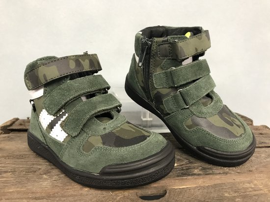 Vippys Hoge Sneakers camouflage Groen Maat 25 Jongensschoen