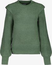 TwoDay dames trui met schouderdetail - Groen - Maat S