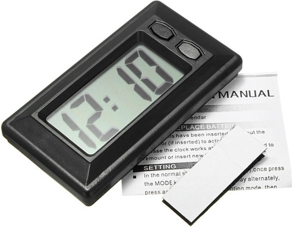 Horloge Numérique LCD de Voiture, Horloge Voiture de LCD, Portable