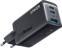 Anker 735 (GaNPrime 65 W) USB-C-oplader, snelle, compacte en inklapbare wandoplader met drie poorten voor MacBook Pro/Air, iPad Pro, Galaxy S22/S21, HP Spectre, Note 20/10+, iPhone 13/Pro, Pixel en meer