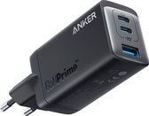 Anker 735 (GaNPrime 65W) Chargeur USB-C, Chargeur mural rapide, compact et pliable avec trois ports pour MacBook Pro/ Air, iPad Pro, Galaxy S22/S21, HP Spectre, Note 20/10+, iPhone 13/ Pro, Pixel et plus