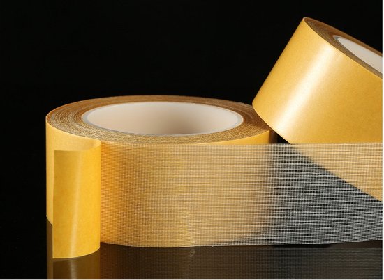 1 Rol Dubbelzijdig Plakband, 10 m X 25 mm Dubbelzijdig Weefselband Extra Sterk, Transparant Net Dubbelzijdig Plakband, Multifunctioneel Plakband Voor Tapijt Foto Muur Keuken Huis School