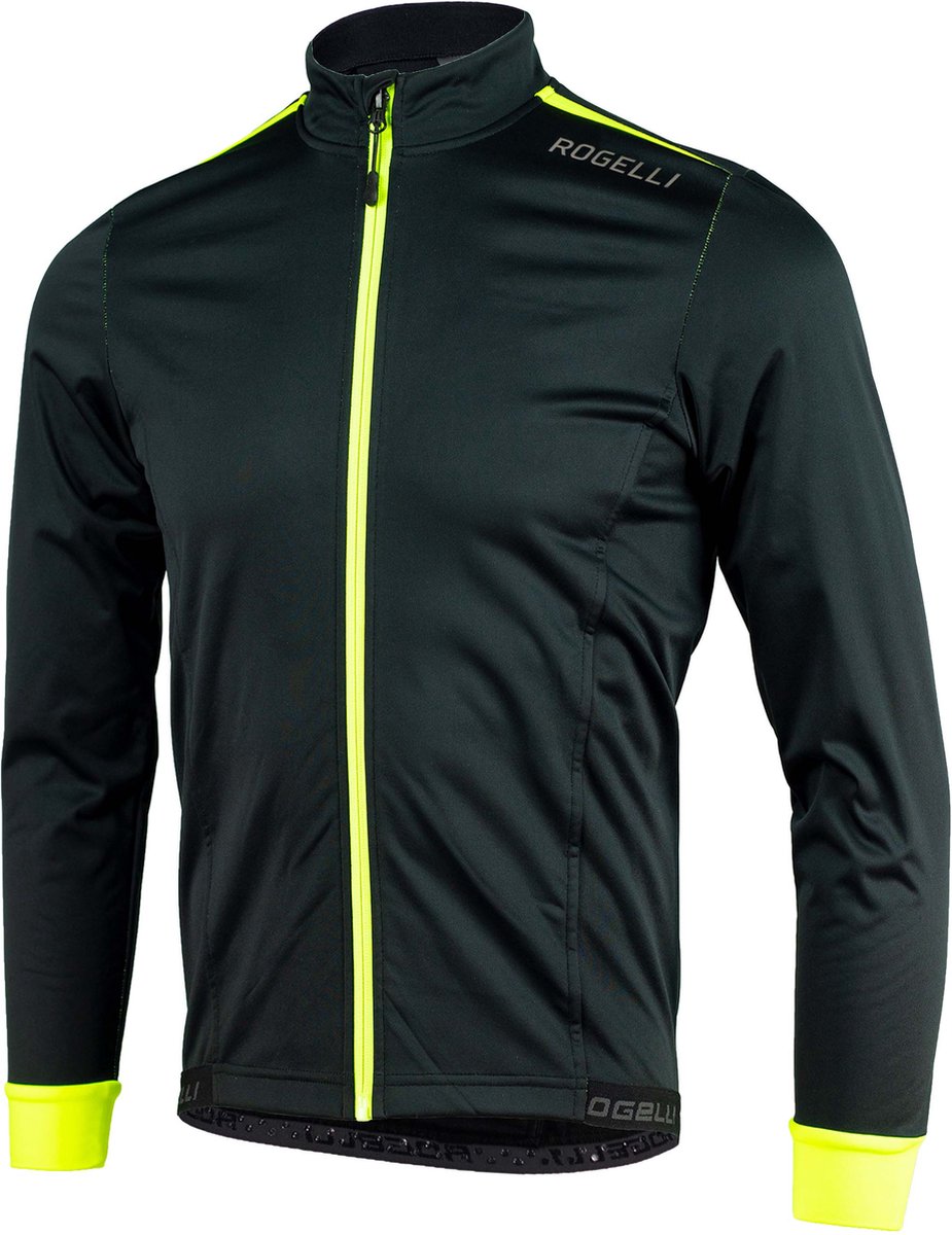 Rogelli Core Heren Fietsjack - Winter - Waterafstotend - Zwart/Fluor