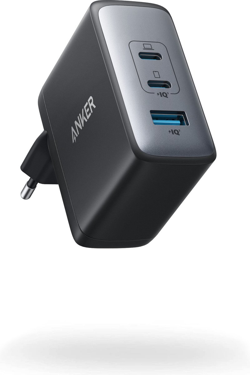 Anker PowerPort 3, GaN 2, 100 W, muuroplader, USB-C,