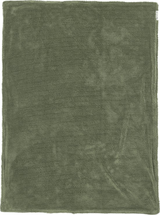 Meyco Baby Mini Knots teddy ledikant deken - forest green - 100x150cm - 2.0 TOG — afbeelding 2