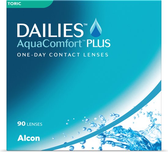 DAILIES® AquaComfort PLUS® Toric - Sterkte -5.50 - Cilinder -1.25 - As 180  - 90 pack -... | bol.com
