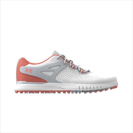 UA W Charged Breathe SL-White / Halo Gray / Electric Tangerine