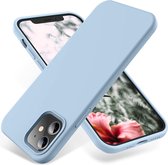 Hoesje Geschikt voor iPhone 14 Plus – Liquid Siliconen Backcover – Licht Blauw