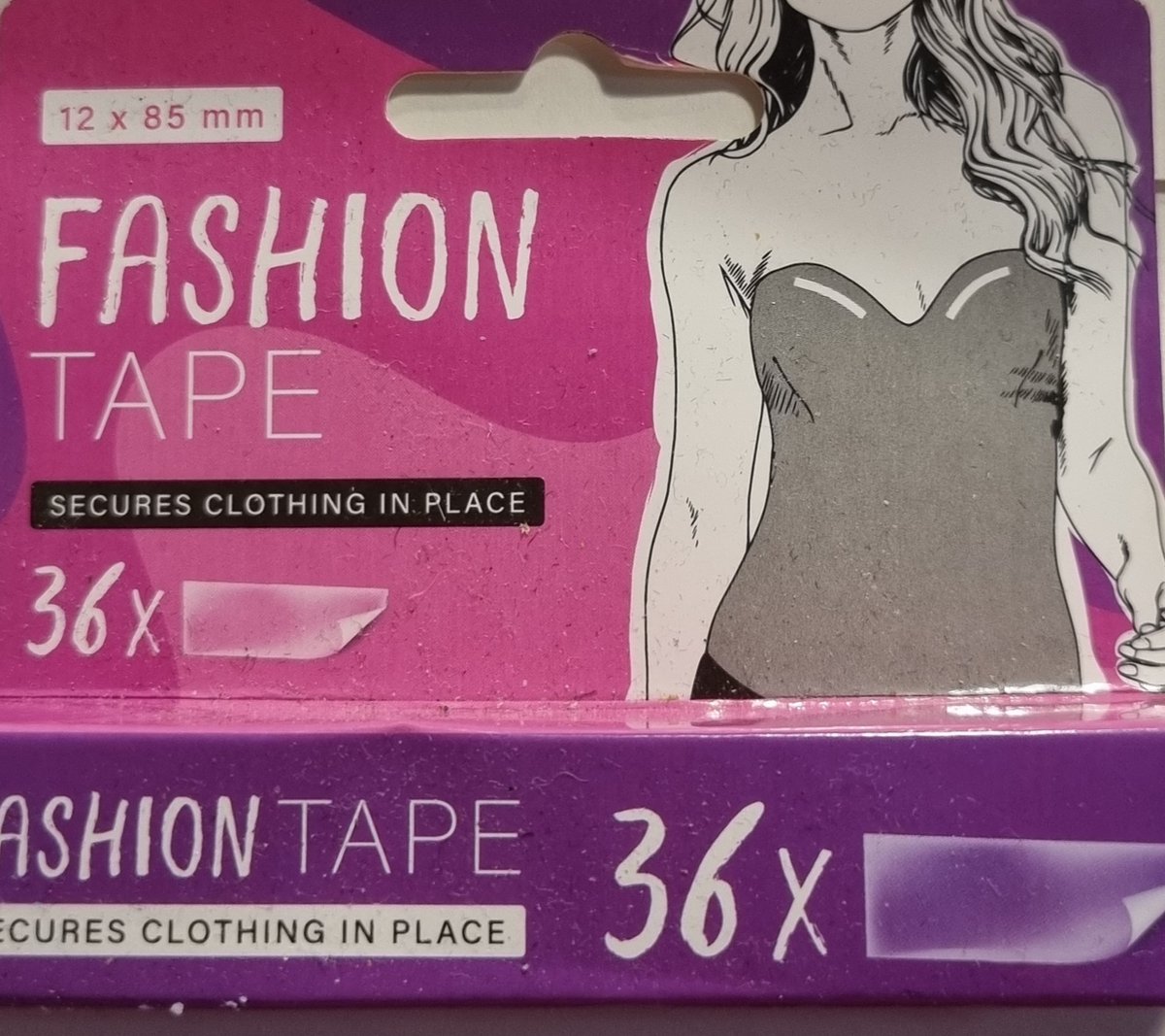 Fashion Tape - 4 x 36 stuks tapes -Zorgt er voor dat uw kleding tijdens het  dragen op... | bol.com