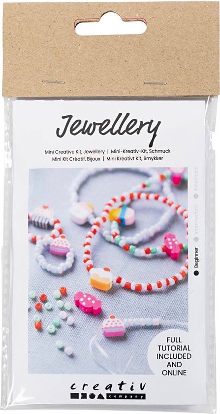 Mini kit créatif, bijoux, bracelet élastique et bague, 1 boîte | bol.com