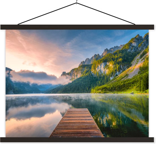 Lever de soleil impressionnant dans les montagnes d'Autriche 120x90 cm