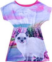 Jurk - nachthemd - Magic Cat maat 134/140