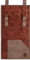 Knit Factory Dax Pocket - Wandkleed - Armleuning Organizer - Opbergzak voor bank - Brique - 100x50 cm