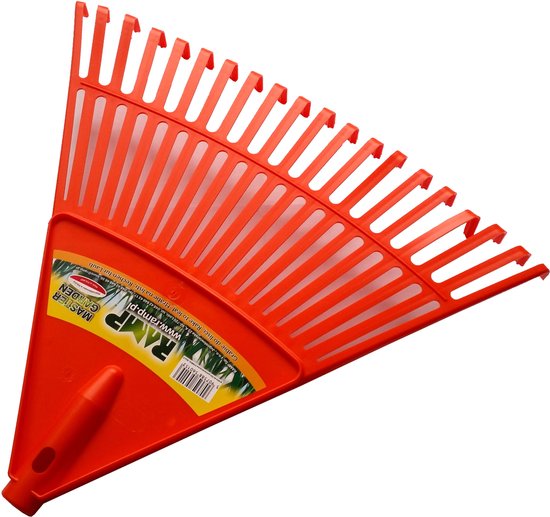 RAMP Combisysteem Bladhark - Bladhark - Hark - Oranje - Werkbreedte tot 50 cm - Kunststof bladhark - Ook Bruikbaar Zonder Combisysteem