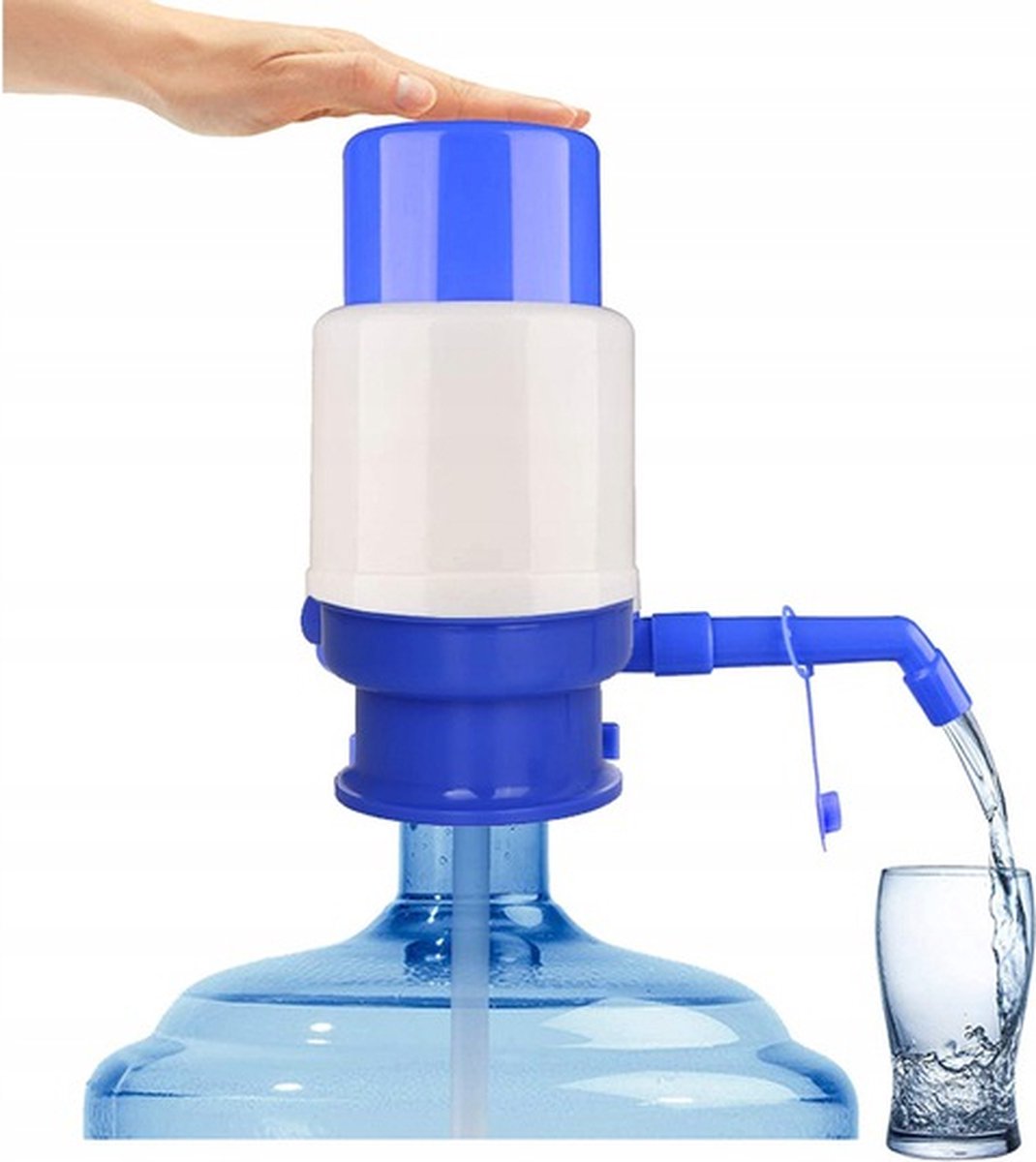 Distributeur d'eau portable, pompe à eau manuelle pour carafe à eau, pompe  à bouteille d'eau à pression manuelle, pompe à eau facile à boire pour  bouteille universelle de 5 gallons 