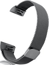 Bracelet milanais pour Fitbit Charge 3 / 4 - Bracelets de Design Bracelets avec fermeture magnétique - Zwart