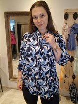 Mode Blouses Lange blouses DKNY Lange blouse blauw casual uitstraling 