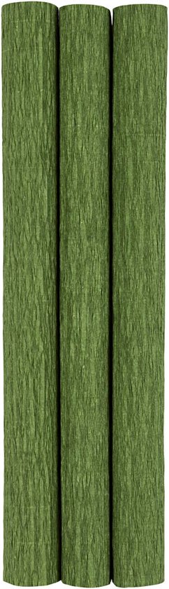 Crêpepapier, lime groen, 25x60 cm, Crêpe-verhouding: 180%, 105 gr, 3 vel/ 1 doos