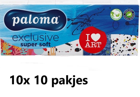 Paloma zakdoeken zakdoekjes tissues 10x 10 pakjes