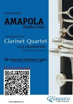 Amapola - Clarinet Quartet 2 - Bb Clarinet 2 part of "Amapola" for Clarinet Quartet