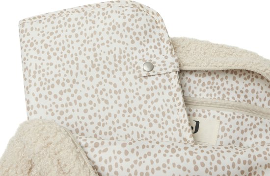 Jollein - Luiertas Rugzak (Boucle - Naturel) - 100% Polyester - Verzorgingstas - 30x40cm van Jollein — afbeelding 3