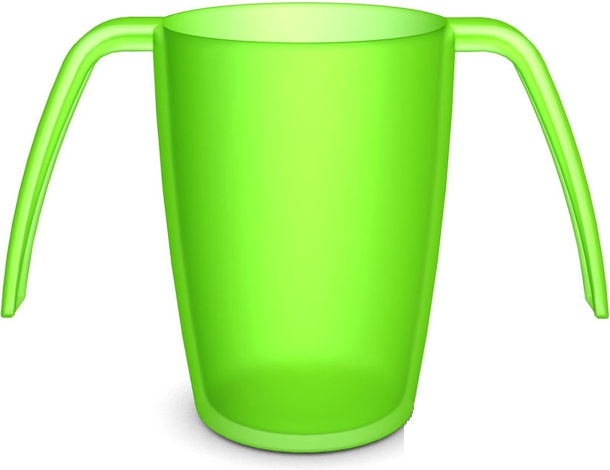 Beker met 2 handvatten: 250 ml - groen