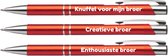 Akyol - 3 pennen met tekst voor broer - broer cadeau - Leuke motivatie pennen quotes - 3 leuke pennen voor jouw broer - Pen met tekst cadeau - Vaderdag cadeautje - verjaardag - cadeau - Bedankje - Familie cadeau