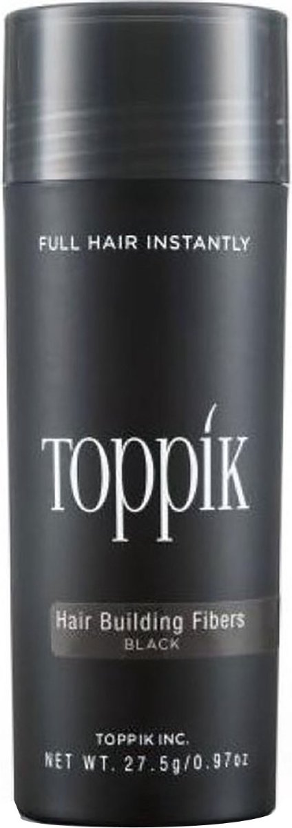 Toppik Hair Building Fibers Zwart - 27,5 gram - Cosmetische Haarverdikker - Verbergt haaruitval - Direct voller haar