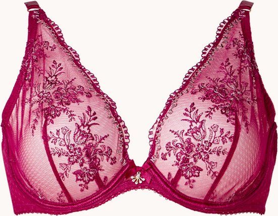 Aubade Soutien-gorge armatures Tresor Infini brodé - Rouge - Taille 70D