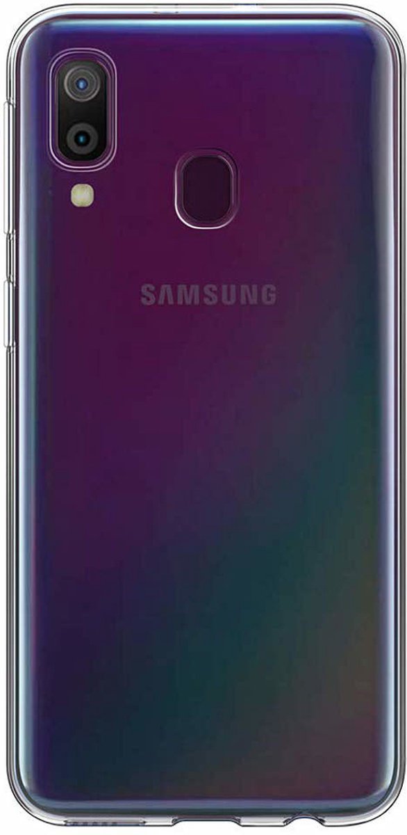 Shock Proof Case - Telefoonhoesje - Doorzichtig Hoesje voor Samsung M30 - Transparant Wit