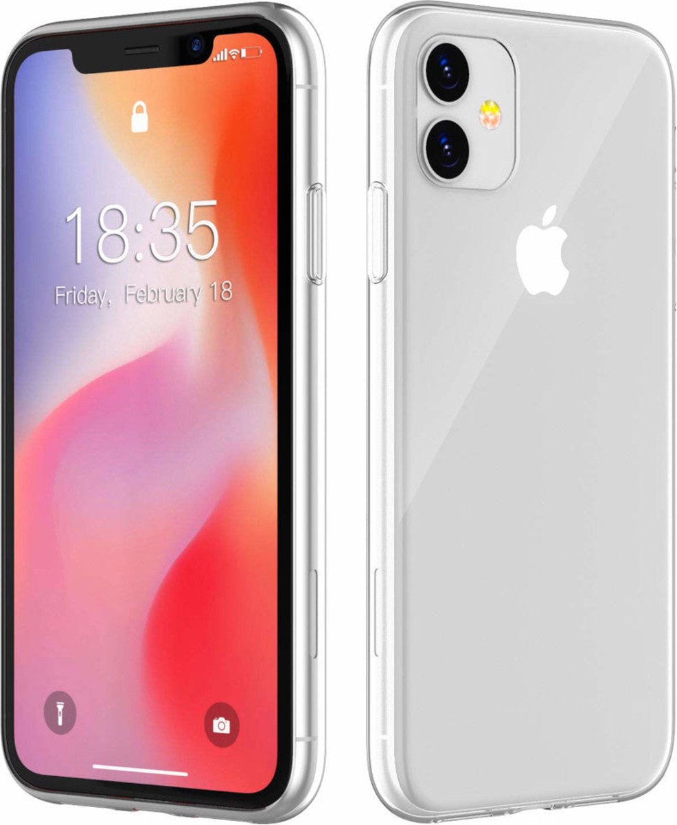 Shock Proof Case - Telefoonhoesje - Doorzichtig Hoesje voor Apple iPhone 11 (6.1) - Transparant Wit
