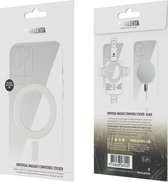 Valenta - Universele Sticker magnetische Apple accessoires - Magneet Versterker - Wit - voor vele iPhone/Samsung/Huawei smartphones welke draadloos laden ondersteunt