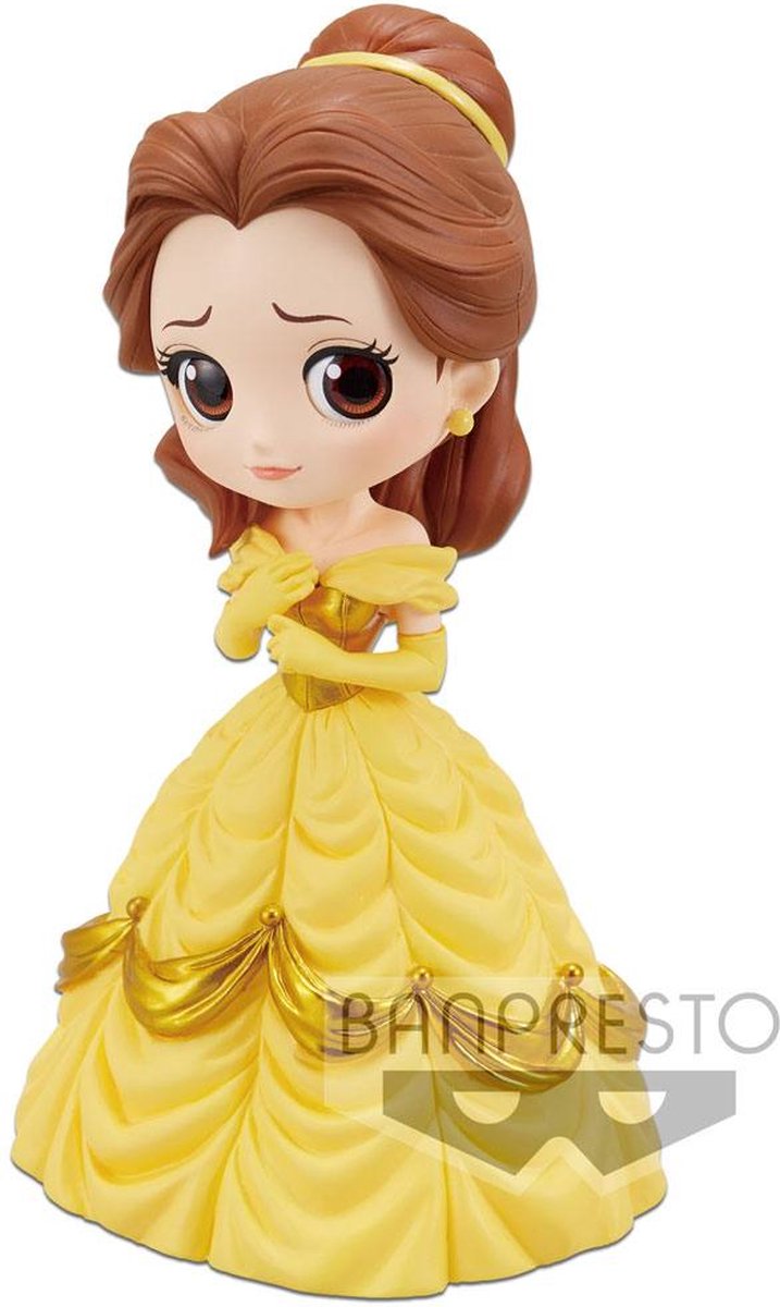 Disney Q Posket Mini Figure Belle A Normal Color Version 14 cm