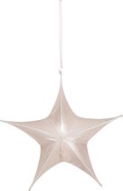 House of Seasons Kerstster Hangend - L40 x B12 x H40 cm - Champagne