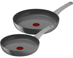 Tefal Renew ON - Koekenpannenset - Ø24 en Ø28 cm - PFAS-vrij - Keramisch - Geschikt voor Inductie