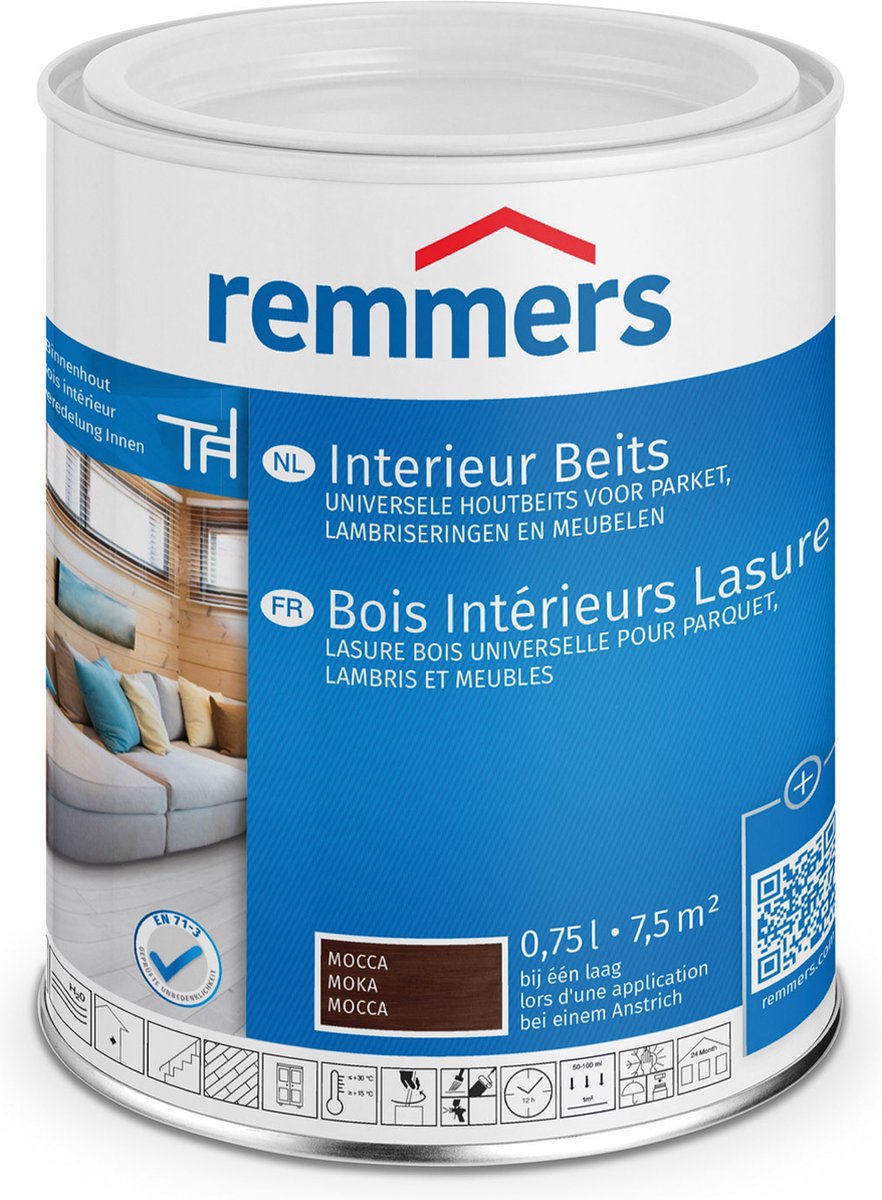 Interieur Lazuur mokka 0,75 liter