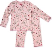 Little Label Pyjama Meisjes Maat 158-164/14Y - lilaroze, groen, fuchsia - Bloemen - Pyjama Kind - Zachte BIO Katoen