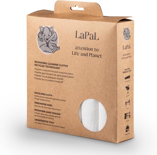 LaPal gerecycled Microvezeldoeken 40x40cm 5 stuks — afbeelding 5