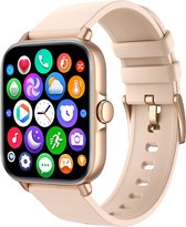 Fance Smartwatch - Roze - Smartwatch Dames & Heren - HD Touchscreen - Horloge - Stappenteller horloge - Bloeddrukmeter - Saturatiemeter - Samsung & iPhone - Kerstcadeau