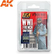 AK Interactive AK 3100 WWI French Uniforms verf Set