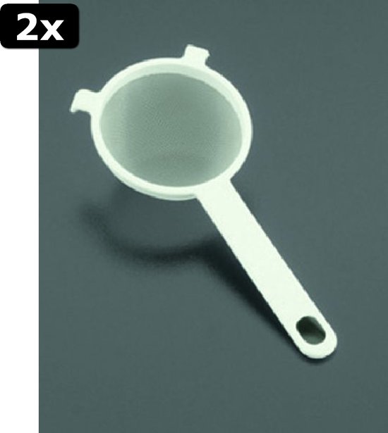 2x Metaltex zeef nylon 7 cm.