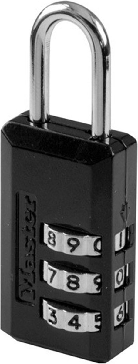 20mm - zinc body - nickel-plated steel shackle & dialing wheels - 3mm