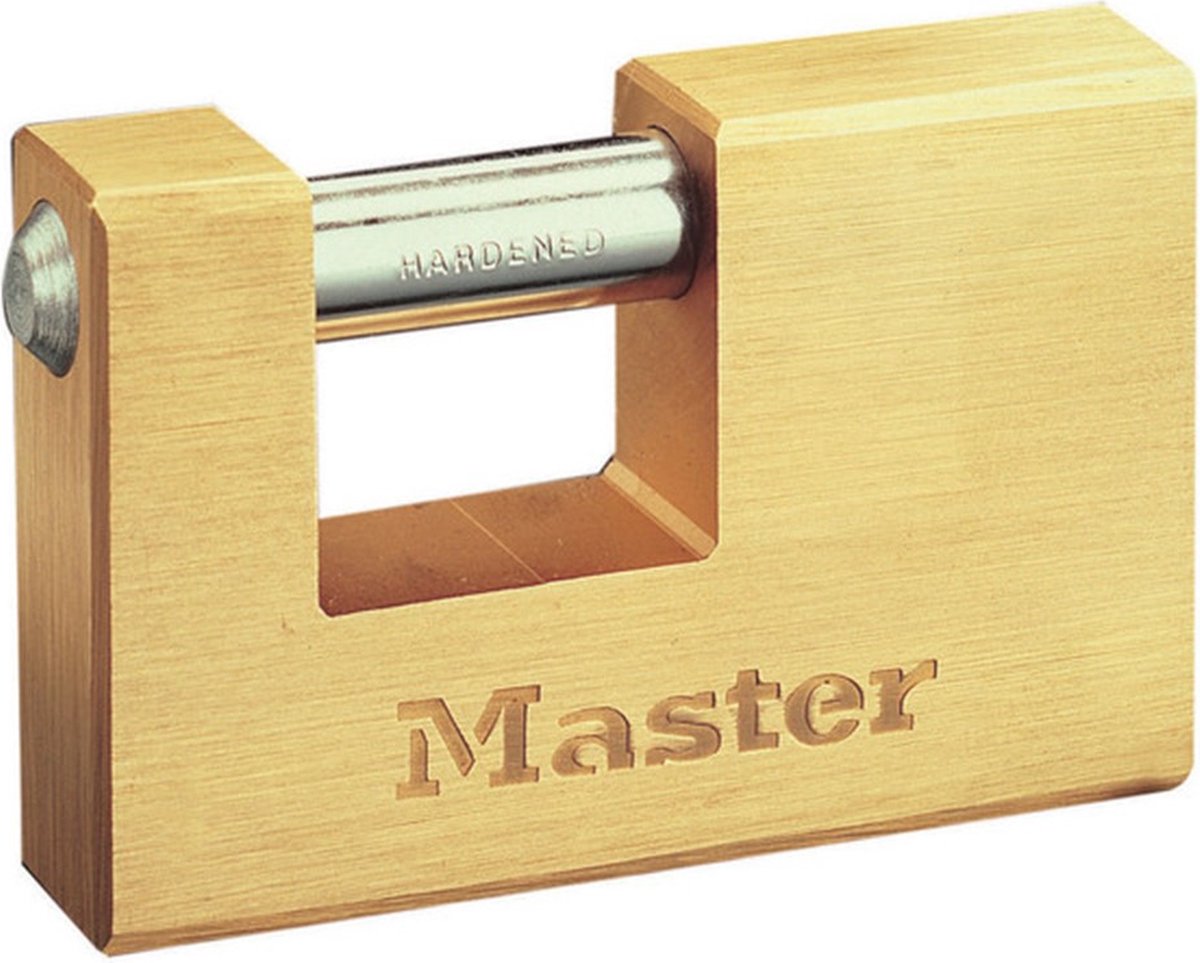 Master Lock 76mm Beitslot - Messing, 2 sleutels